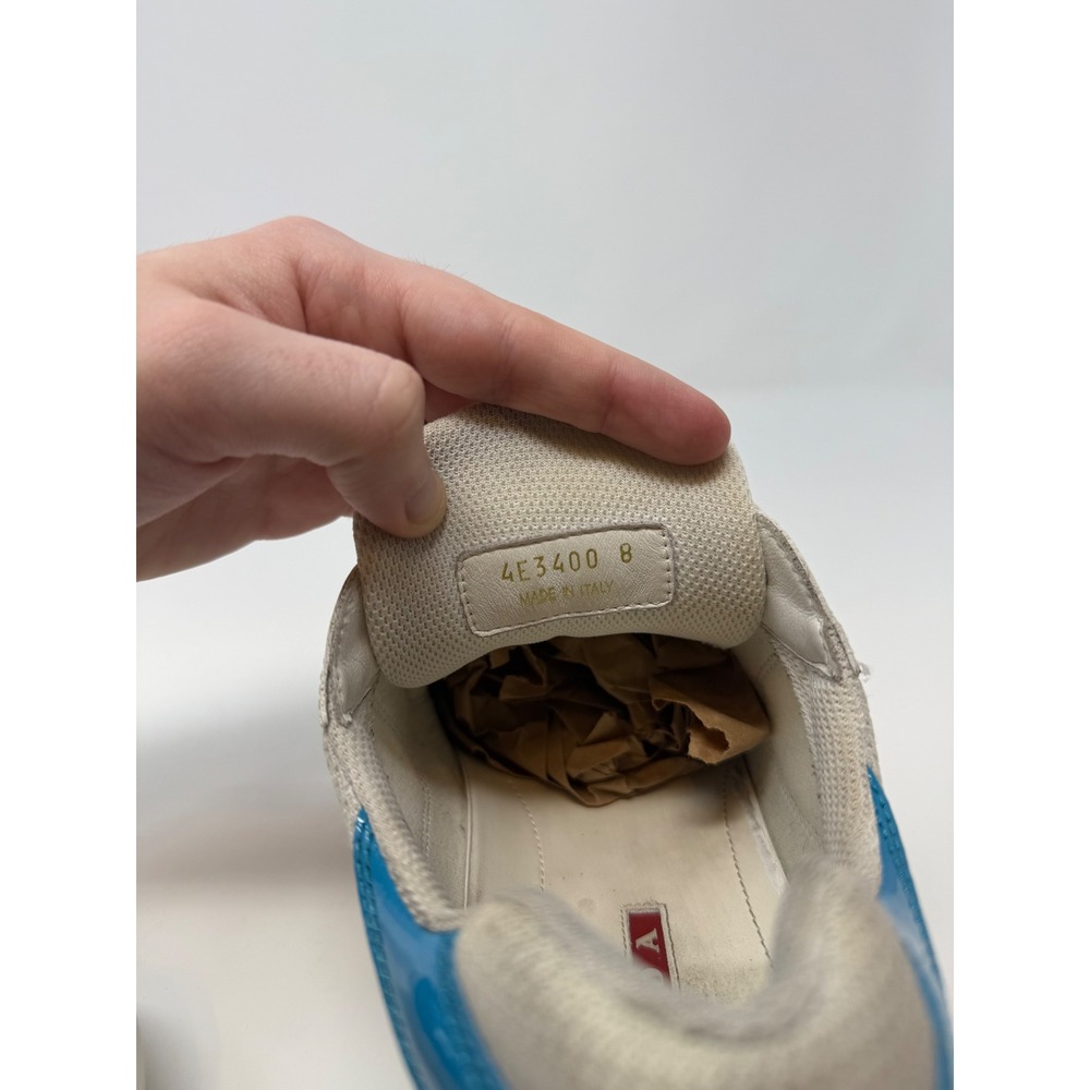 Prada Americas Cup Sneaker Light Blue Size 9 US 8 Prada - Picture 7 of 8